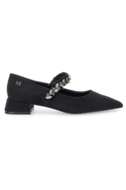 Donna MARIELLA BURANI 51680 e Stoffpumps mit Schmucksteinriemen