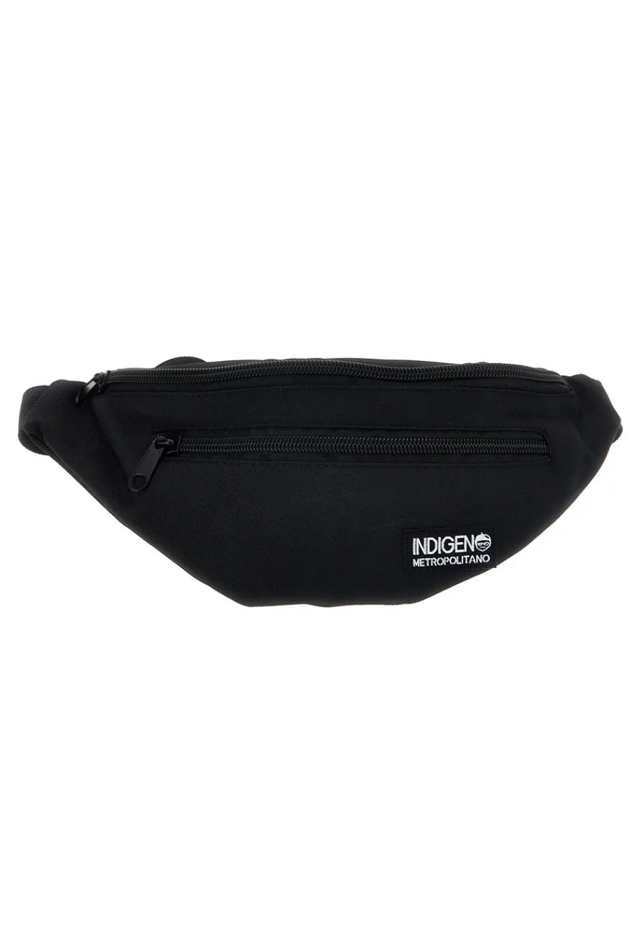 Donna INDIGENO METROPOLITANO Marsupio nero con tasca zip IM-21010
