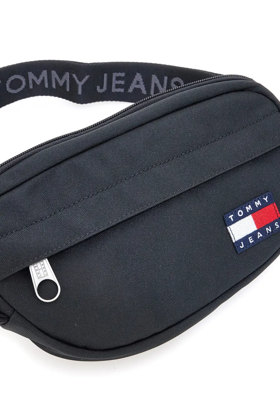 Donna TOMMY HILFIGER Marsupio nero in tessuto con logo Tommy Jeans Daily Bumbag