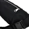 Donna NBG Marsupio nero trapuntato con tasche zip Indigeno metropolitano 8200-A
