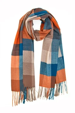 RONCATO Maxi Sciarpa Arancione e Blu 4600164