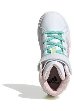 ADIDAS MID-CUT WEISSE SNEAKERS MIT BUNTEN DETAILS GRAND COURT MID K