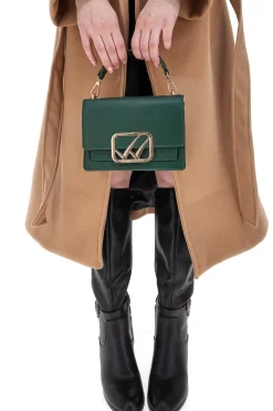 Donna DOUBLE CHECK Mini Borsa a Tracolla con dettagli Dorati e Manico Rimovibile 18244-1