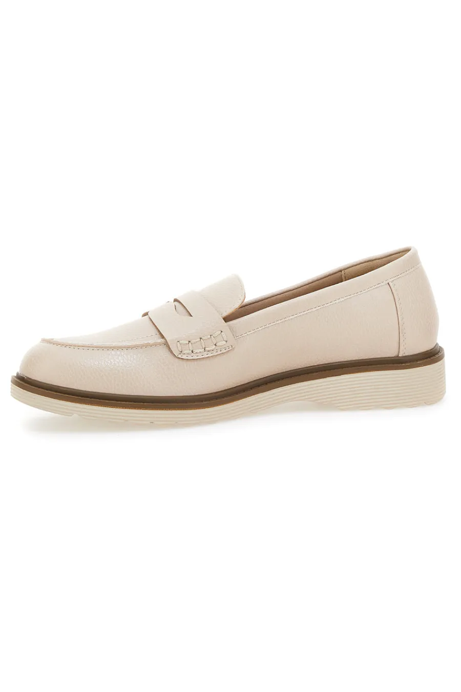 PRIMA RIGA Mocassini Beige Con Bocca di Leone LE HAVRE PARIS H526826