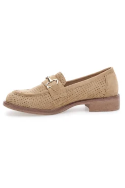 LE HAVRE PARIS Mocassini beige con morsetto RQ2652 KHAKI Sale