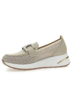 MIO TEMPO Mocassini Beige con Tomaia Traforata H82232LF14 Best
