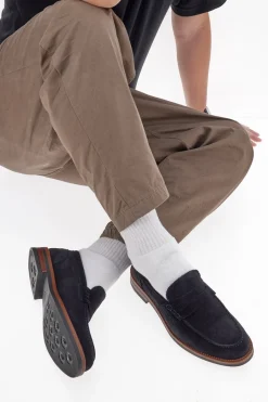 Uomo PITTARELLO CLASS Mocassini blu con bocca di leone 014