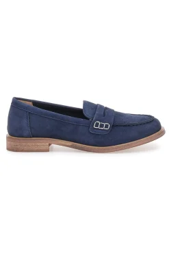 LE HAVRE PARIS Mocassini blu con dettaglio decorativo KMD26W Discount