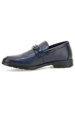 Uomo LONGFORD Mocassini blu con morsetto 9016