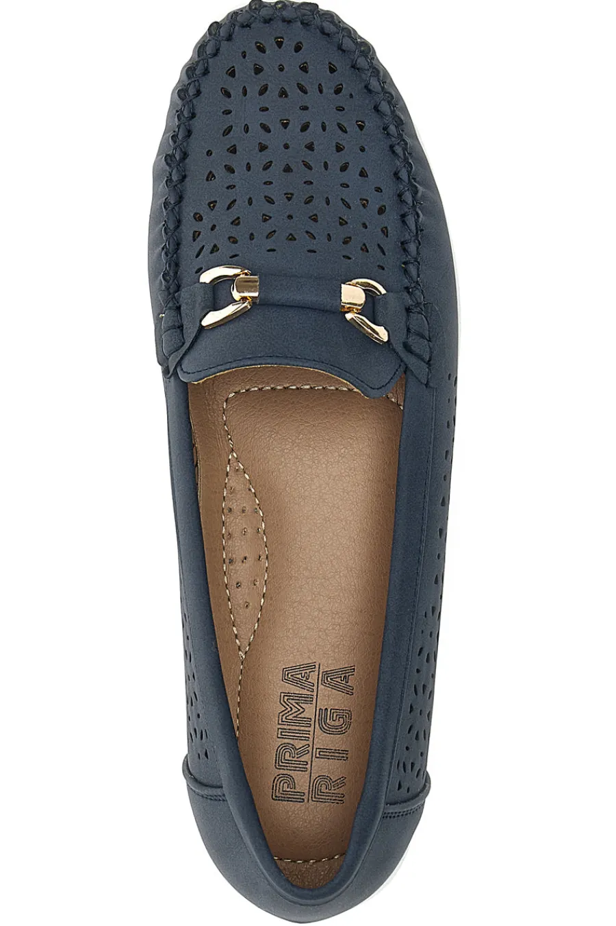 PRIMA RIGA Mocassini Blu Traforati 3178 NAVY Outlet