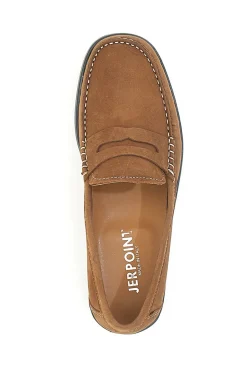 Uomo JERPOINT Mocassini con Tomaia in Pelle Nabuk Made in Italy 195