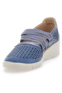 FIRST ACTIVE Mocassini traforati con strappo The 5 DENIM Discount