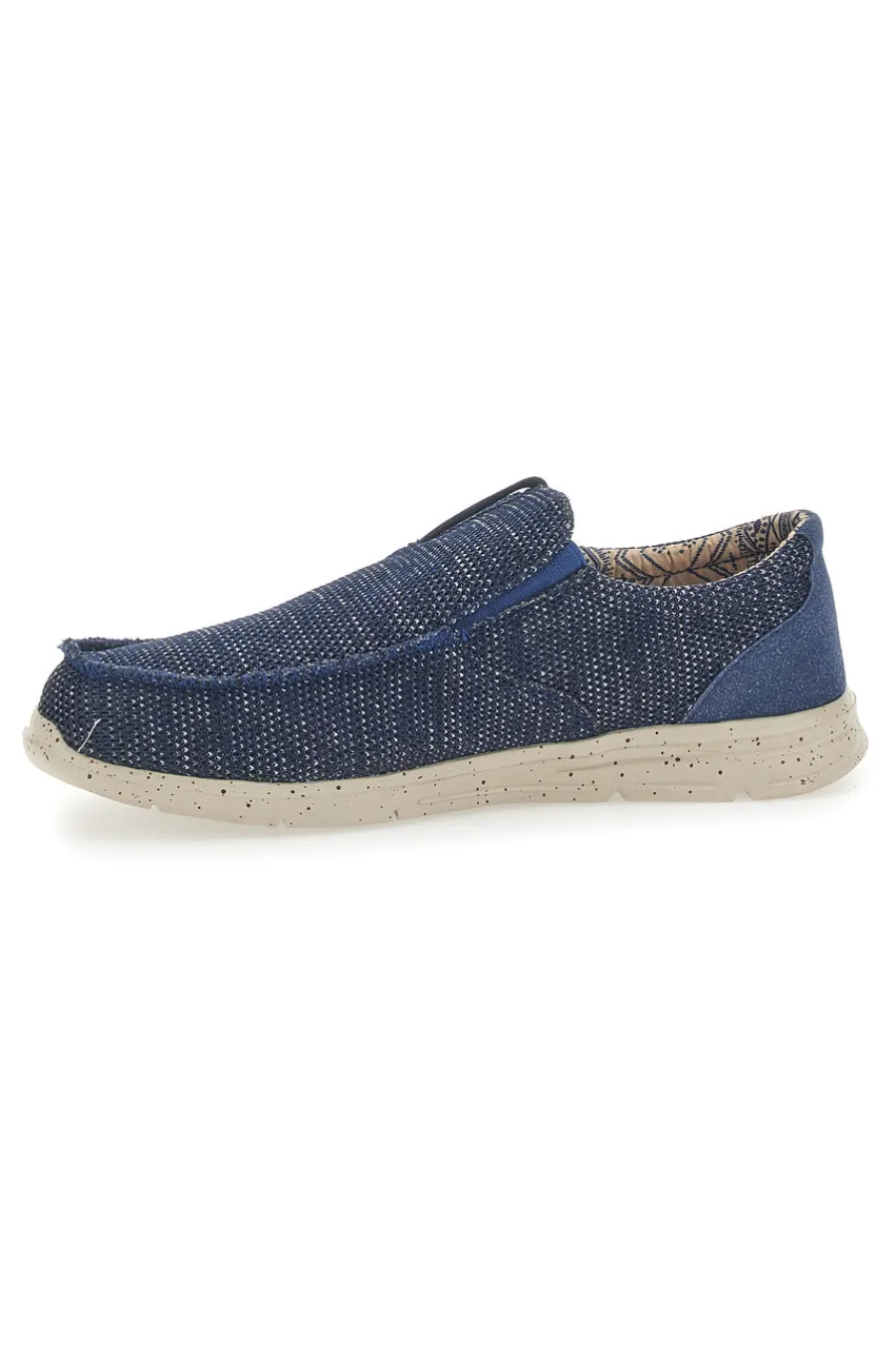 Uomo SEVENOAKS Mocassini in Tela Blu 6909