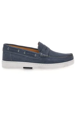 Uomo CLAREMORRIS Mocassini Jeans in Pelle Scamosciata Made in Italy 2010