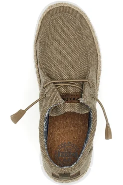Uomo MAX DILLAN Mocassini Marroni con Rafia e Lacci Elastici WALLY BIG CVS