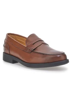 Uomo PITTARELLO Mocassini Marroni in Pelle con Bocca di Leone 14