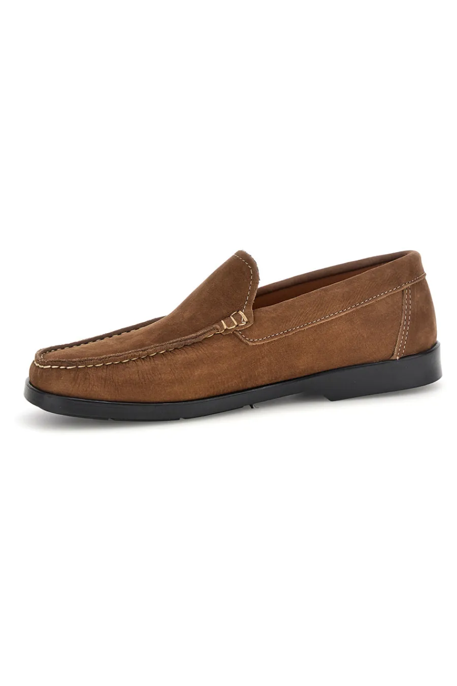 Uomo JERPOINT Mocassini marroni in vera pelle Made in Italy 101