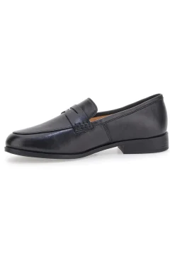 PITTARELLO CLASS Mocassini Neri Con Bocca di Leone 4853 New
