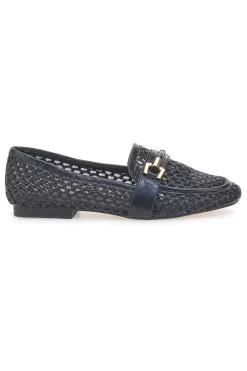 LE HAVRE PARIS Mocassini Neri con morsetto dorato LLY26 NERO Hot