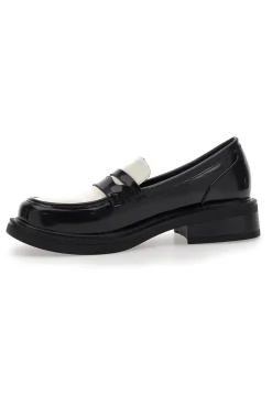 SWISH Mocassini Neri e Bianchi Classici 91x NERO/BIANCO Outlet