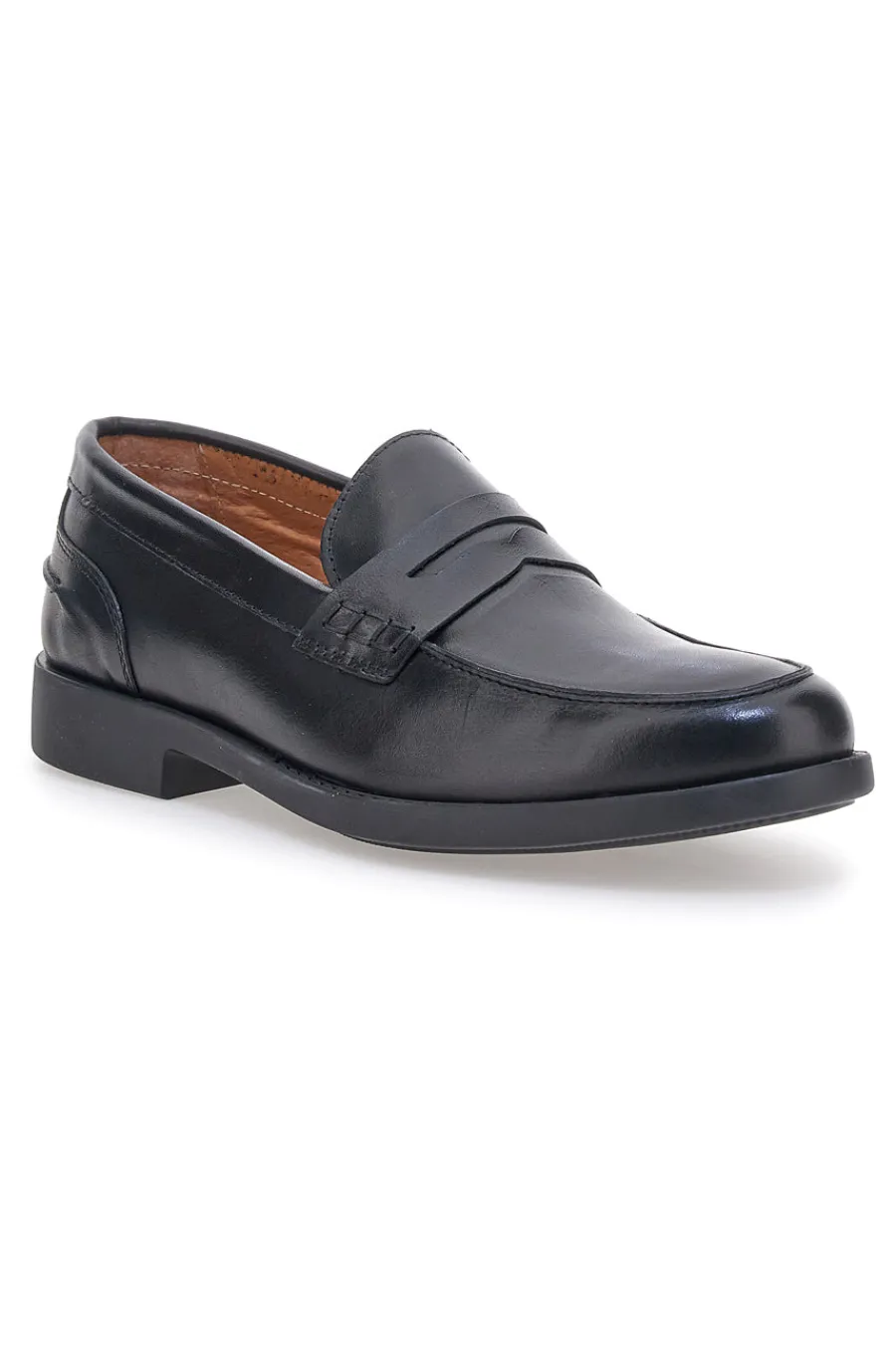 Uomo PITTARELLO Mocassini neri in vera pelle 14