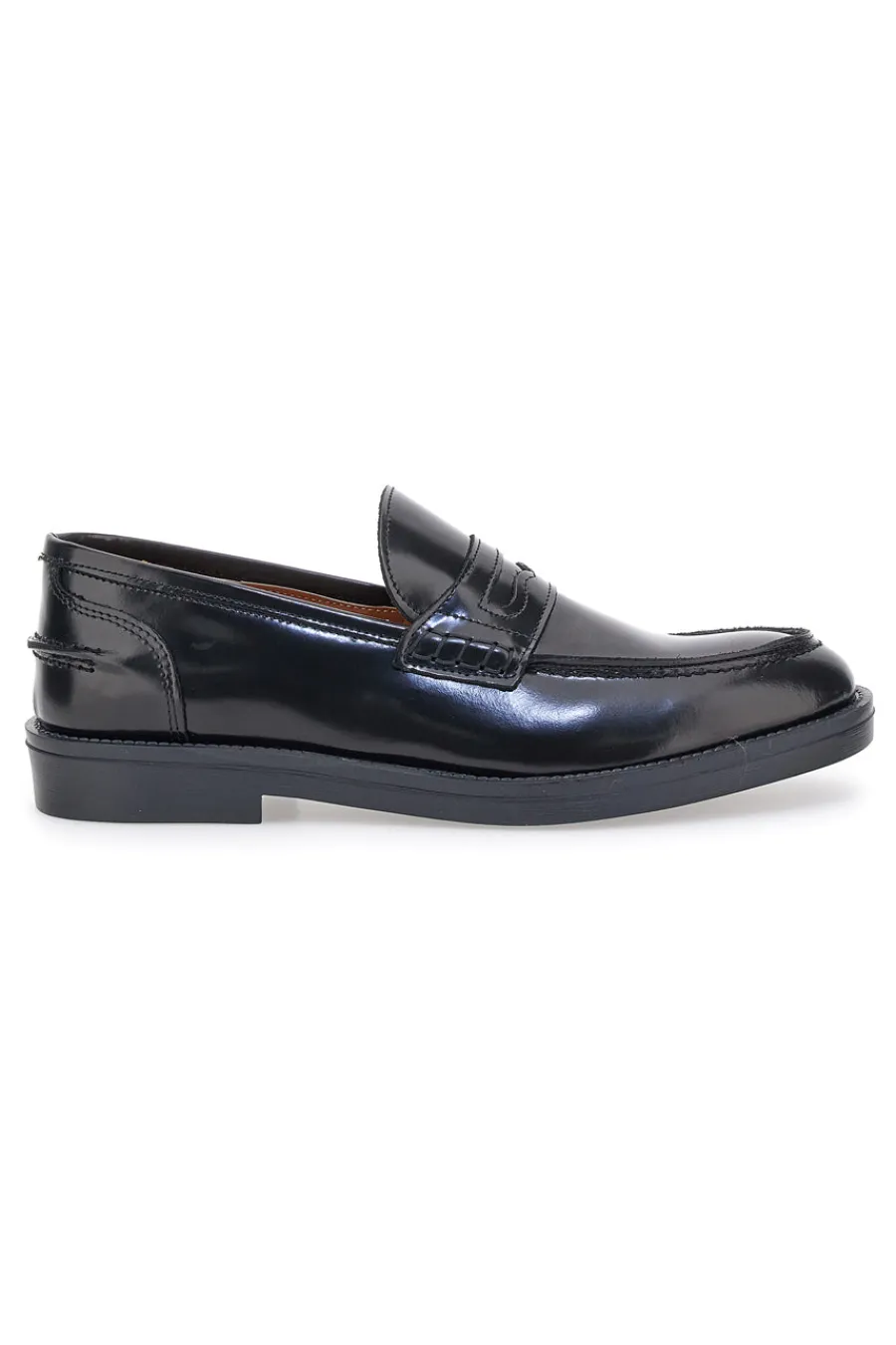 Uomo PITTARELLO Mocassini Neri in Vera Pelle 3252