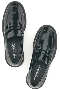 PITTARELLO CAPSULE Mocassini neri in vernice 24175001 Hot