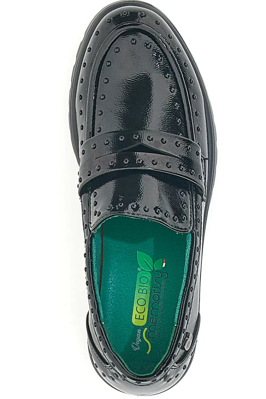 ECO BIO Mocassini neri Vegan effetto lucido J528246 SCHWARZ Online