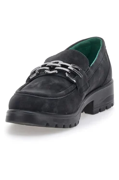 ECO BIO Mocassini neri Vegan effetto velluto J528706 SCHWARZ New