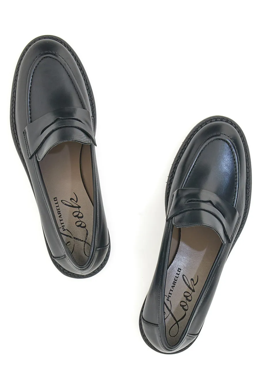 PITTARELLO LOOK Mocassini 3022 Neri Vera Pelle Outlet