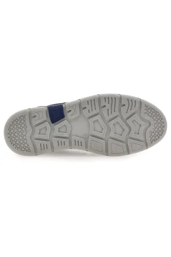 Uomo PITTARELLO ECO Mocassini Slip on blu con inserti in tessuto 26111012