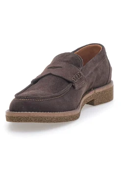 Uomo PTR Mocassini Testa di Moro con Tomaia in Pelle Made in italy 5011