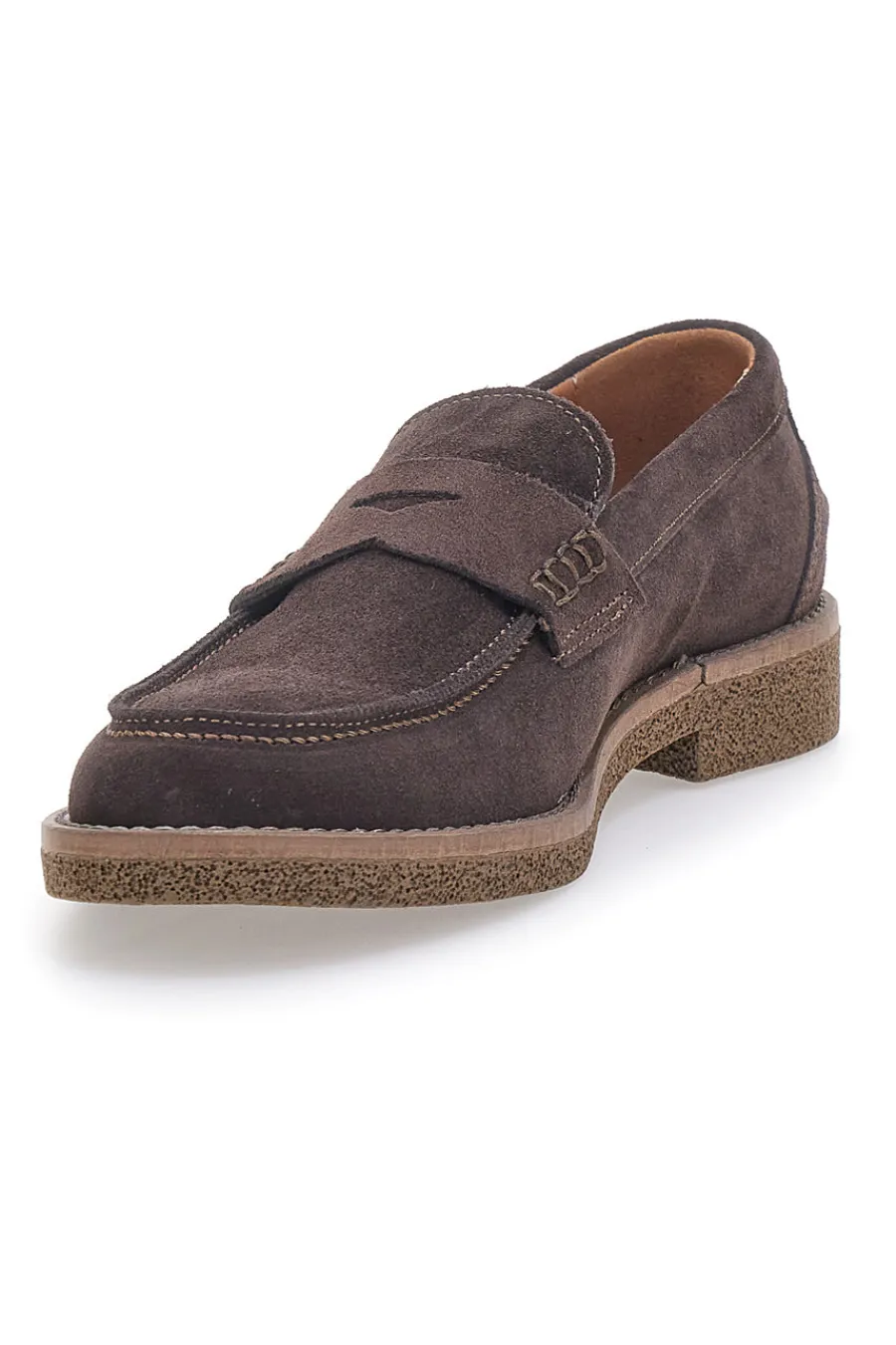 Uomo PTR Mocassini Testa di Moro con Tomaia in Pelle Made in italy 5011