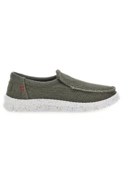 Uomo MAX DILLAN Mocassini verdi in tessuto con suola leggera MXM81G01