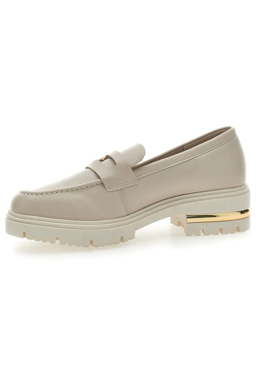 ENERGY Mocassino Beige e Dettagli Oro 1303 Clearance