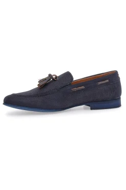 Uomo PITTARELLO Mocassino Blu In Vera Pelle Made In Italy da Uomo Sevenoaks 195