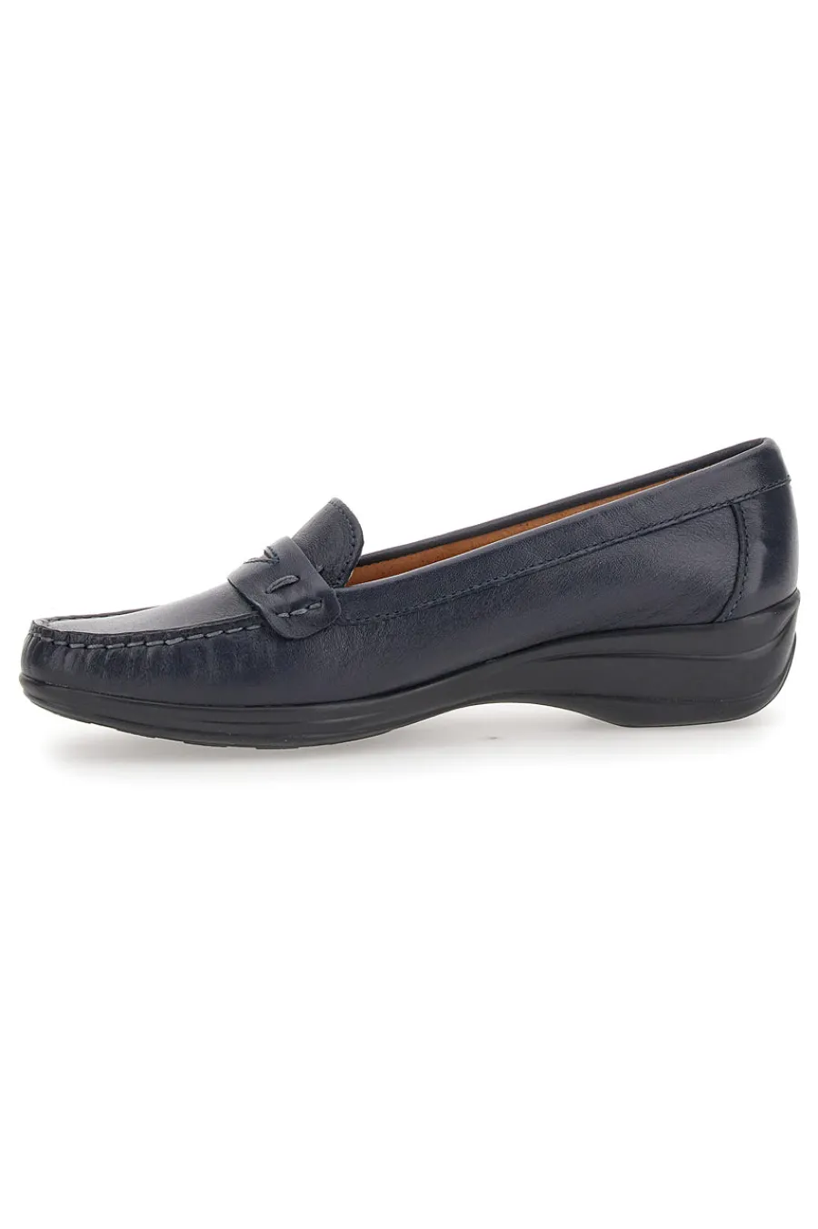 PITTARELLO FOCUS Mocassino blu in vera pelle 8164 New