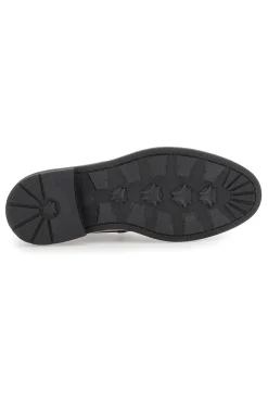 Uomo PITTARELLO FOCUS Mocassino Classico in Vernice Nera Made in Italy 204