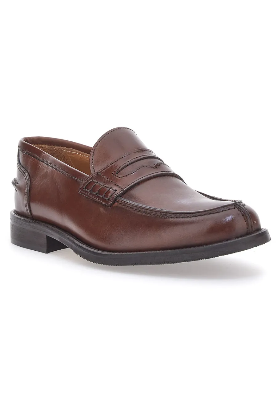 Uomo PITTARELLO Mocassino Vera Pelle Cognac 3251