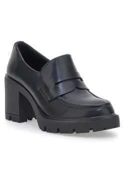 PITTARELLO CAPSULE Mokassins mit Blockabsatz 282001 SCHWARZ Discount
