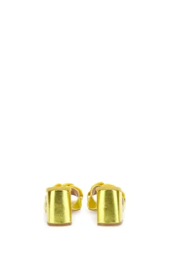 Donna PITTARELLO Mules Chic 0148 Giallo Metallizzato