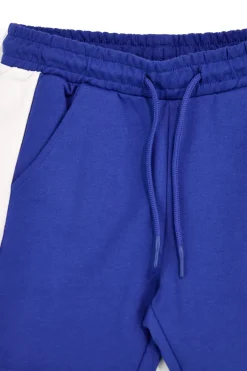 PITT KIDS Pantaloncini blu con inserti bianchi PT-B-SH-9020