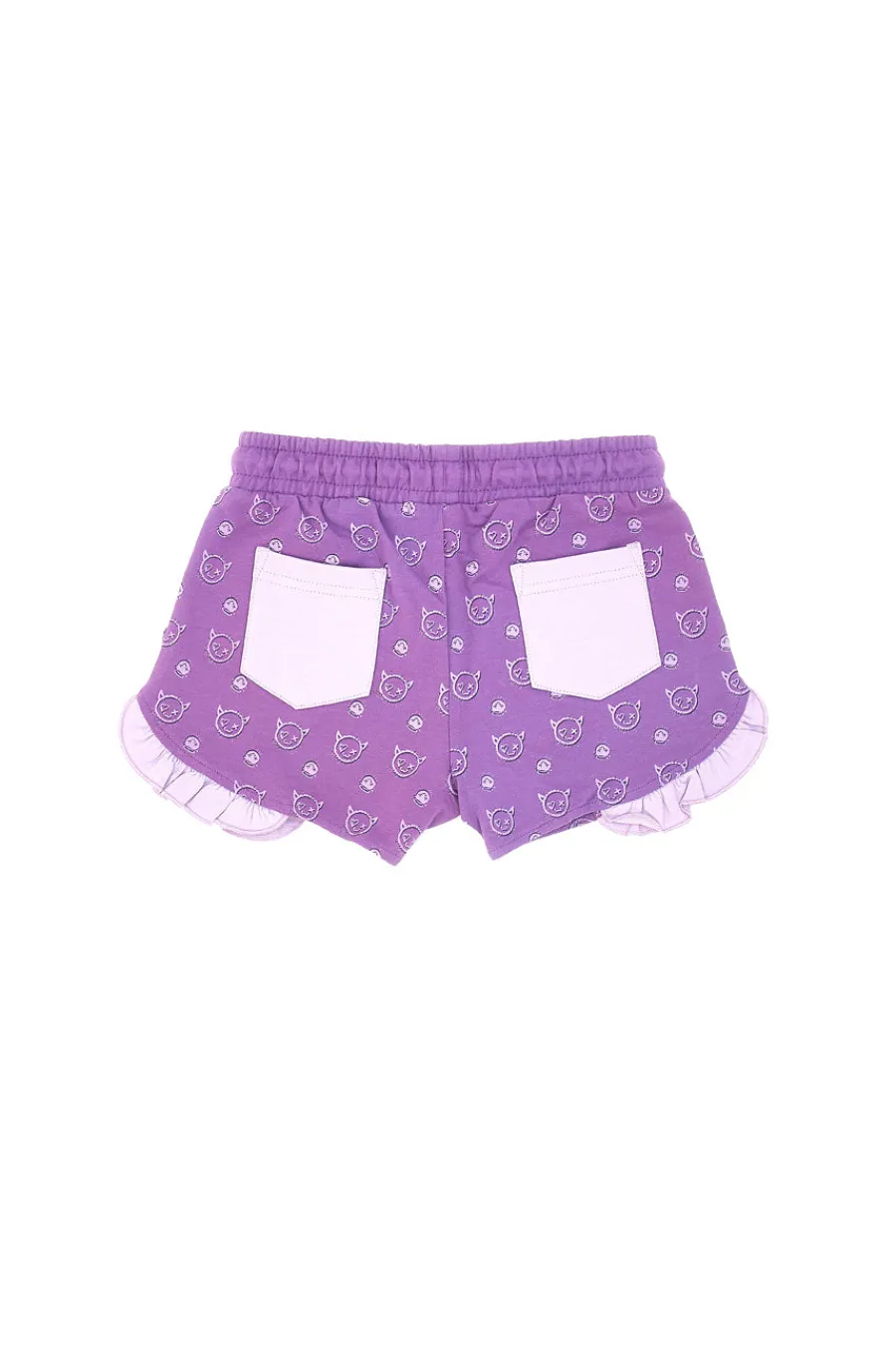 PITT KIDS Pantaloncini Viola In Cotone PT-K-SH-7027