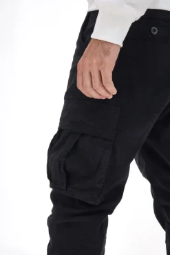 Uomo BOARDMAN Pantalone Cargo Nero 2901