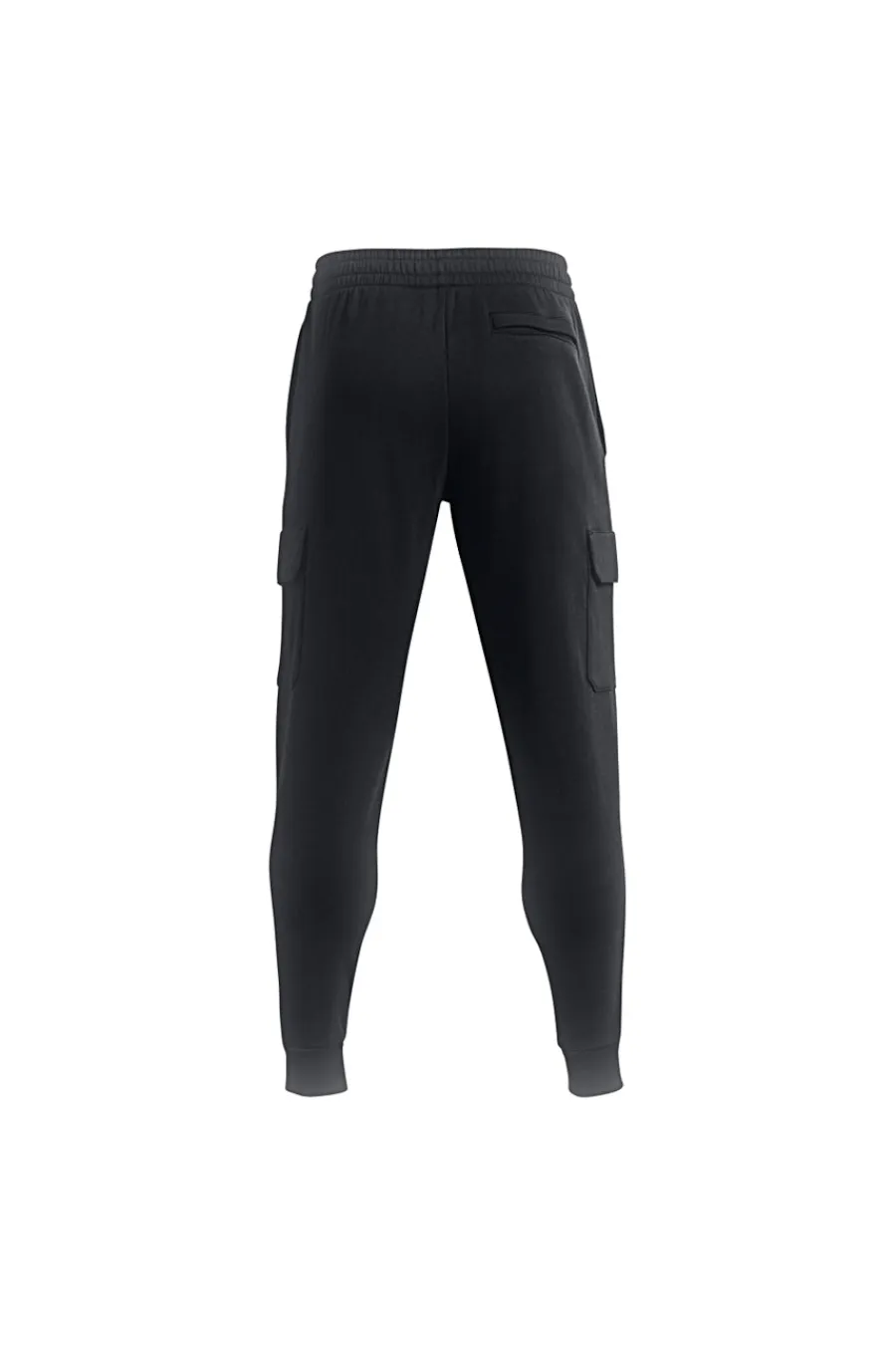 Uomo UNDER ARMOUR Pantaoni jogger neri in pie con tache cargo RIVA FEECE CARGO JOGGER