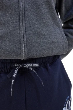 Uomo US GOLF CLUB Pantaoni tuta bu in cotone e poiestere con stapa frontae U.S. Gof Cub F105