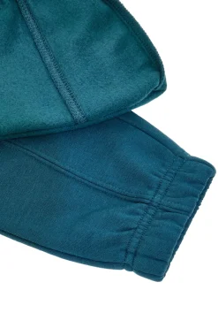 PITT KIDS Pantaloni verdi felpati con stampe grafiche PT-KP-02