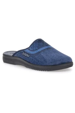 Uomo INBLU Pantofole Blu con fantasia losanghe 11 DG