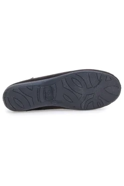 Donna SUPERGA Pantofole Cibatte nere con ricamo dorato S10U272