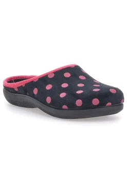 Donna INBLU Pantofole 90 EC Nere Pois